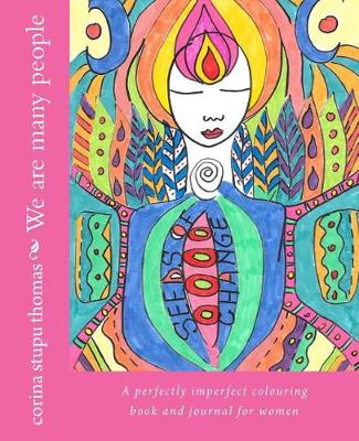 Book cover for We are many people colouring book and journal