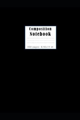 Book cover for Unline Composition Notebook 400 pages and 8,50x11 inches