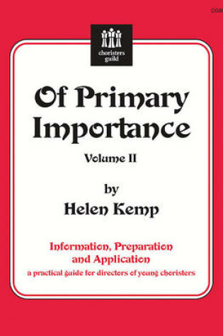 Cover of Of Primary Importance, Vol. II