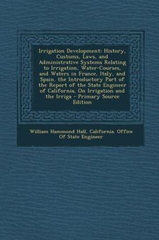 Cover of Irrigation Development