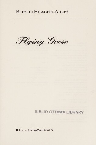 Cover of Flying Geese Pb