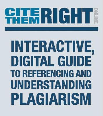 Book cover for Cite Them Right Online