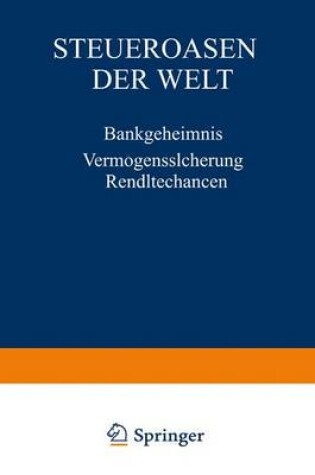 Cover of Steueroasen der Welt