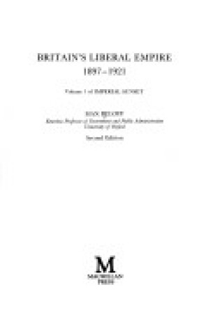Cover of Britain's Liberal Empire, 1897-1921