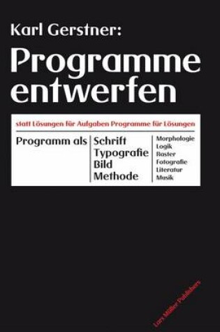 Cover of Programme Entwerfen