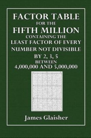 Cover of Factor Table for the Fifth Million