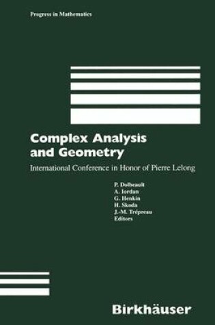 Cover of Complex Analysis and Geometry
