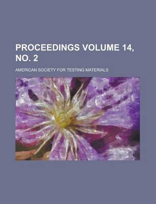 Book cover for Proceedings Volume 14, No. 2