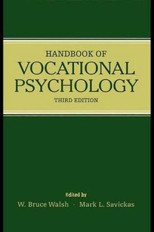 Cover of Handbook of Vocational Psychology