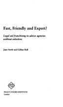 Book cover for Fast, Friendly and Expert?