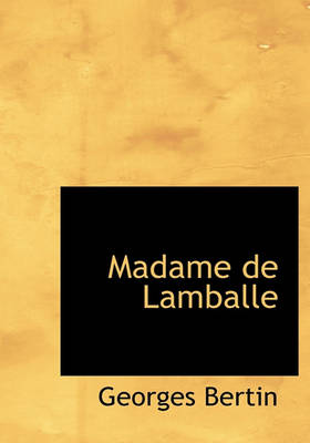 Book cover for Madame de Lamballe