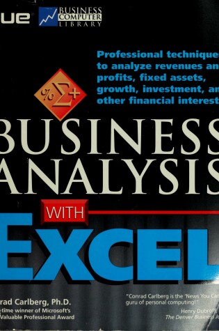 Cover of Business Analysis with Excel