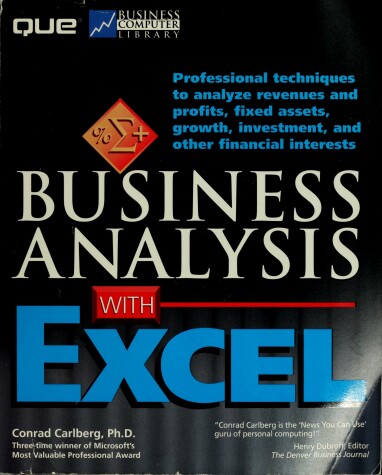 Book cover for Business Analysis with Excel