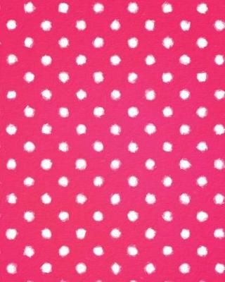 Book cover for Pink Polka Dot Painted Notebook