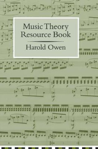 Cover of Music Theory Resource Book