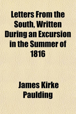 Book cover for Letters from the South, Written During an Excursion in the Summer of 1816