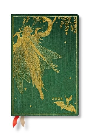 Cover of Olive Fairy (Lang’s Fairy Books) Mini 12-month Day-at-a-time Hardback Dayplanner 2025 (Elastic Band Closure)