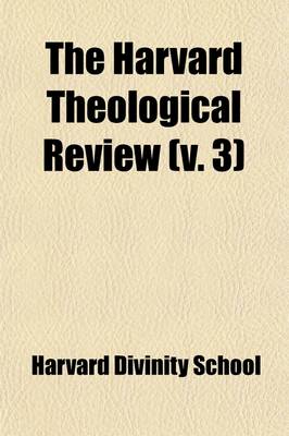 Book cover for The Harvard Theological Review (Volume 3)