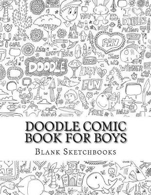 Book cover for Doodle Comic Book for Boys