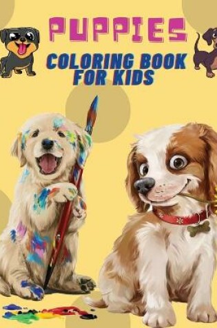 Cover of Puppies Coloring Book For Kids