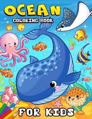 Book cover for Ocean Coloring book for kids