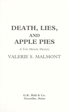 Book cover for Death, Lies, and Apple Pies
