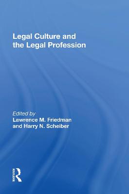 Book cover for Legal Culture and the Legal Profession