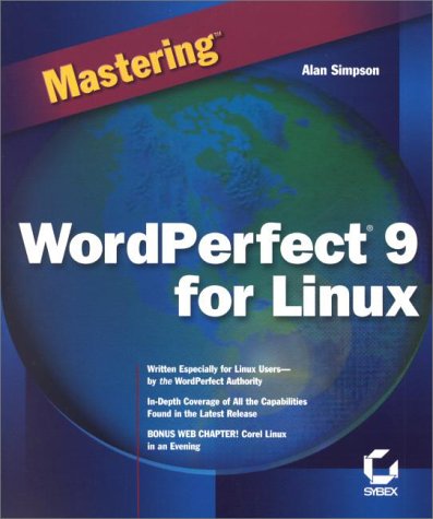 Book cover for Mastering WordPerfect 9 for Linux