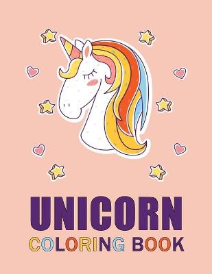 Book cover for Unicorn coloring book
