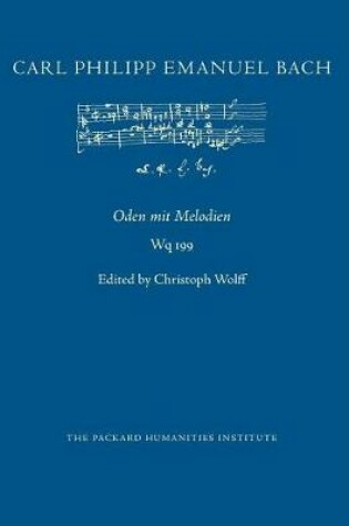 Cover of Oden Mit Melodien, Wq 199