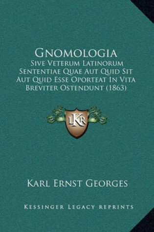 Cover of Gnomologia