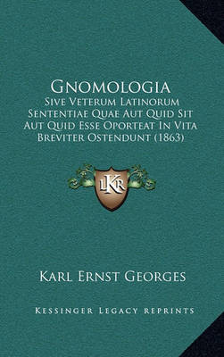 Book cover for Gnomologia