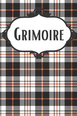 Book cover for Halloween Plaid Witch Grimoire