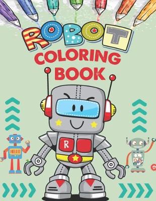 Book cover for Robot coloring book