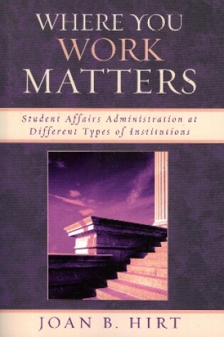 Cover of Where You Work Matters