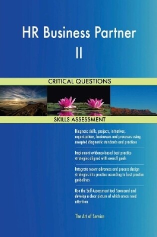 Cover of HR Business Partner II Critical Questions Skills Assessment