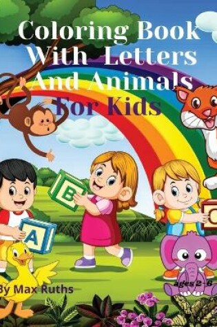 Cover of ABC Coloring Book With Letters And Animals For Kids
