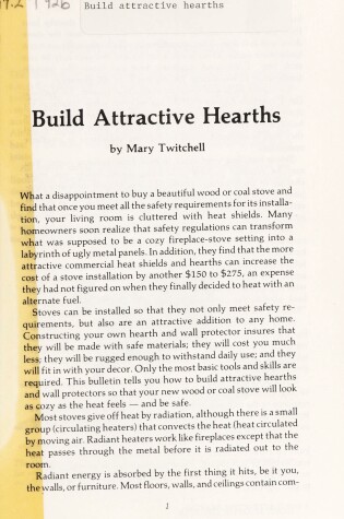 Cover of Build Attractive Hearths