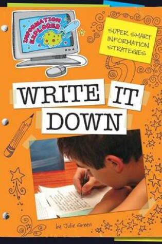 Cover of Write It Down