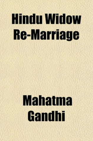 Cover of Hindu Widow Re-Marriage