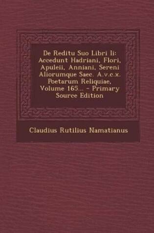 Cover of de Reditu Suo Libri II