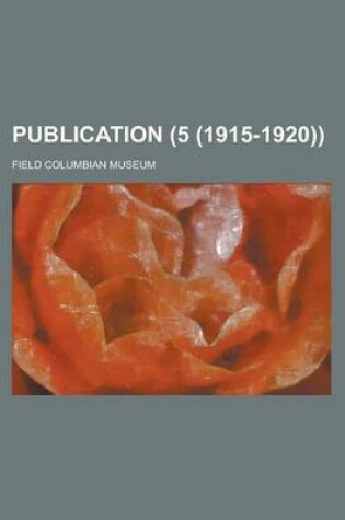 Cover of Publication (5 (1915-1920))