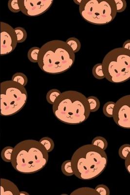 Book cover for Cute Monkey Head Pattern