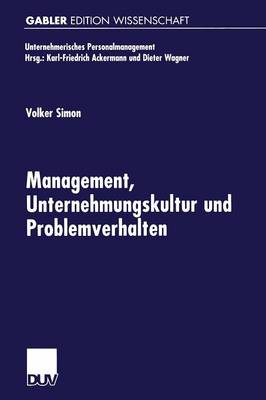 Book cover for Management, Unternehmungskultur und Problemverhalten