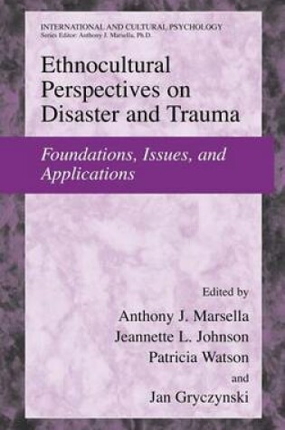 Cover of Ethnocultural Perspectives on Disaster and Trauma: Foundations, Issues, and Applications