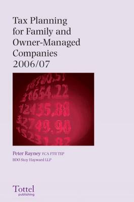 Book cover for Tax Planning for Family and Owner-Managed Companies