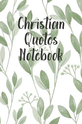 Book cover for Christian Quotes Notebook