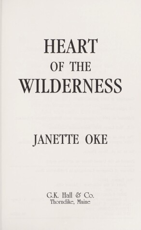 Book cover for Heart of the Wilderness