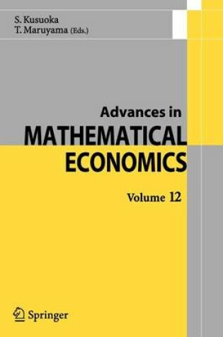 Cover of Advances in Mathematical Economics Volume 12