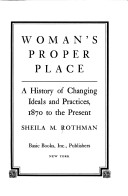 Book cover for Woman's Proper Place